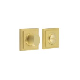 Burlington Turns & Releases Inner 3 Square Stepped Rose Satin Brass - By Frelan Hardware - BUR-81SB-152SB
