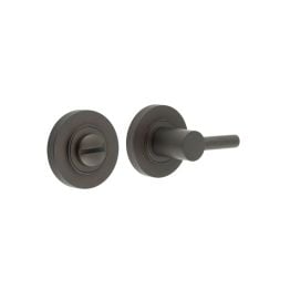 Burlington Easy Turn & Release Plain Rose Dark Bronze - By Frelan Hardware - BUR-82DB-50DB