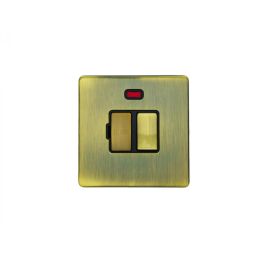 Eurolite Concealed 3mm Switched Fuse Spur Antique Brass