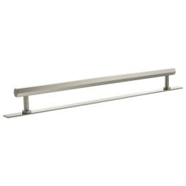 Millhouse Brass Pennington Hexagonal T-Bar Cabinet Pull Handle on Backplate 320mm - Satin Nickel