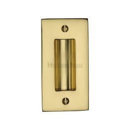 Flush Pull Handle 4" Polished Brass finish