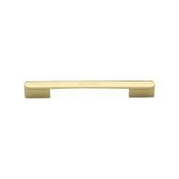 Heritage Brass Cabinet Pull Bridge Design 96mm CTC Polished Brass Finish