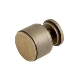 Belgrave Stepped Cupboard Knobs Antique Brass - By Frelan Hardware - BUR501AB