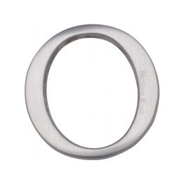 Heritage Brass Alphabet O Pin Fix 51mm (2") Satin Chrome Finish