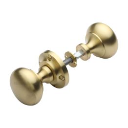 Heritage Brass Victoria Rim Knob Satin Brass finish