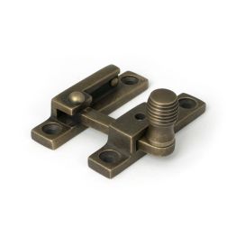 Burnished Brass Beehive Quadrant Fastener - Narrow