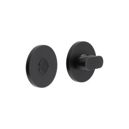 CR-801 Black Thumb Turn & Lock Round Rose - By Frelan Hardware - CR-801A7MB