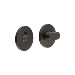 CR-801 Dark Bronze Thumb Turn & Lock Round Rose w/ Indicator - By Frelan Hardware - CR-801AJ7DB