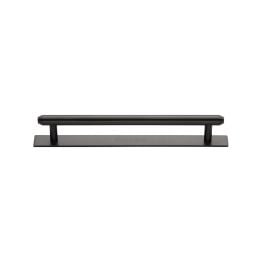 Heritage Brass Cabinet Pull Step Design with Plate 128mm CTC Matt Bronze Finish