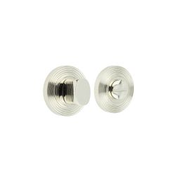 Burlington Turns & Releases Inner 3 Reeded Rose Polished Nickel - By Frelan Hardware - BUR-81PN-53PN