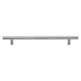 Heritage Brass Cabinet Pull Bar Design 203mm CTC Polished Chrome Finish
