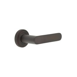 Kensington Door Handles Chamfered Rose Dark Bronze - By Frelan Hardware - BUR25KIT80