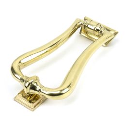 Polished Brass Slimline Art Deco Door Knocker