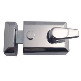 Jedo Standard Stile Night Latches 90mm Polished Chrome - By Frelan Hardware - JL5021PC
