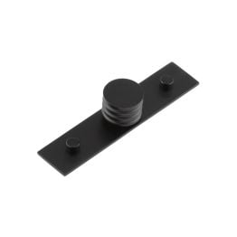 Sturt Cupboard Knobs 30mm Plain Matt Black - By Frelan Hardware - HOX-430MB-5090MB