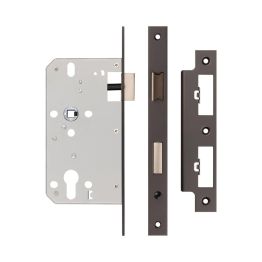 72mm Dark Bronze Din Euro Sashlock 60mm Backset - By Frelan Hardware - JL-DS60DB