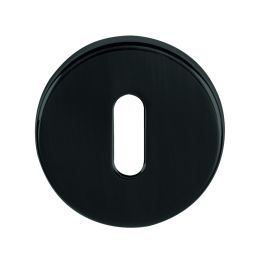 Tupai Rapido CurvaLine Key Escutcheons on Round Rose - Pearl Black