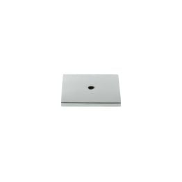 Millhouse Brass Square Cabinet Handle Backplate - Polished Chrome