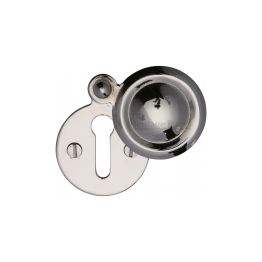 Heritage Brass Covered Keyhole Round Polished Nickel finish