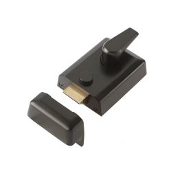 Jedo Standard Stile Night Latches 90mm Black - By Frelan Hardware - JL5021BL
