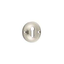 Burlington 40mm Standard Keyway Escutcheon 40MM Satin Nickel - By Frelan Hardware - BUR121SN
