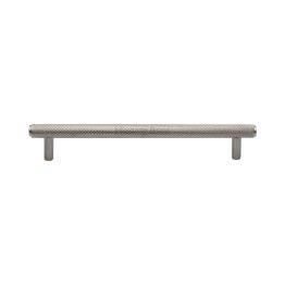 Heritage Brass Cabinet Pull Complete Knurl Design 160mm CTC Satin Nickel finish