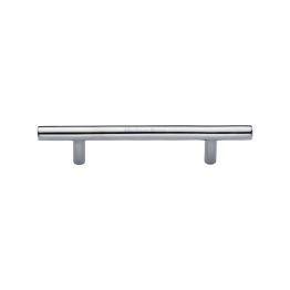 Heritage Brass Cabinet Pull Bar Design 101mm CTC Polished Chrome Finish