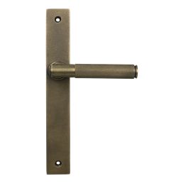 Burnished Brass Brompton Slimline Lever Espag. Latch Set