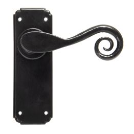 Black Monkeytail Lever Latch Set