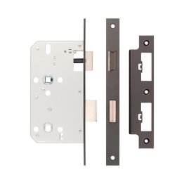 Jedo 78mm Din Bathroom Locks 60mm Backset Dark Bronze - By Frelan Hardware - JL-DB60DB