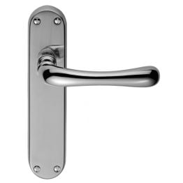 Ibra Lever On Backplate - Latch - Polished Chrome