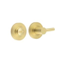 Burlington Easy Turn & Release Plain Rose Satin Brass - By Frelan Hardware - BUR-82SB-50SB