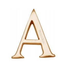 Heritage Brass Alphabet A Pin Fix 51mm (2") Polished Brass Finish