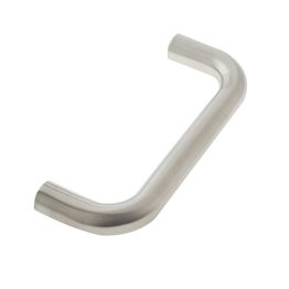 Stainless Steel 19mm D Shape Pull handles Grade 304 B/T Fixing 225x19mm Satin Stainless Steel - By Frelan Hardware - JSS119B