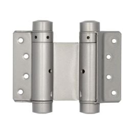 Double Action Steel Spring Hinges 75mm Grey - By Frelan Hardware - HG3005-3GY