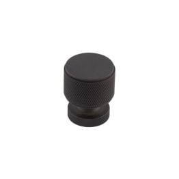 Piccadilly Knurled Cupboard Knobs Dark Bronze - By Frelan Hardware - BUR400DB