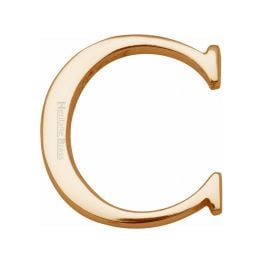 Heritage Brass Alphabet C Pin Fix 51mm (2") Polished Brass Finish