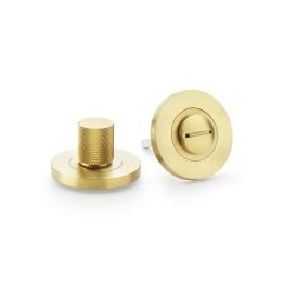 Alexander & Wilks - Knurled Thumbturn and Release - PVD Satin Brass