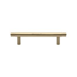 Heritage Brass Cabinet Pull Contour Design 96mm CTC Satin Brass finish