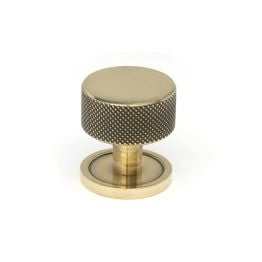 Aged Brass Brompton Cabinet Knob - 32mm (Plain)