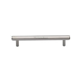 Heritage Brass Cabinet Pull Hexagon Design 128mm CTC Polished Nickel finish