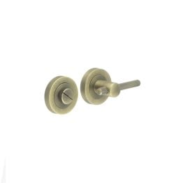 Jedo Bari Knurled Turns & Releases Antique Brass - By Frelan Hardware - JV855AB
