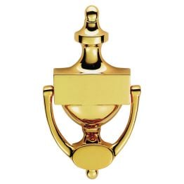 Victorian Urn Door Knocker 196mm  - Polished Brass