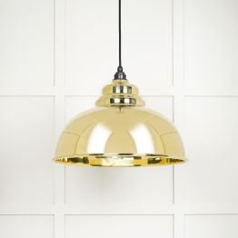 Smooth Brass Harborne Pendant