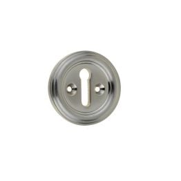 Jedo Parisian Standard Keyway Escutcheon 42mm Satin Nickel - By Frelan Hardware - JV604SN