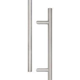 Stainless Steel Cranked Pull Handles 1800x32mm Satin Stainless Steel - By Frelan Hardware - JSS519C