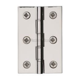 Heritage Brass Hinge Brass with Phosphor Washers 3" x 2" Polished Nickel finish