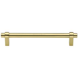 Heritage Brass Cabinet Pull Industrial Design 256mm CTC Polished Brass Finish