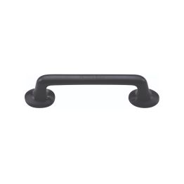 Heritage Brass Cabinet Pull Traditional Design 96mm CTC Matt Black Finish