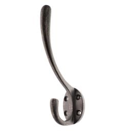 Atlantic Traditional Hat & Coat Hook - Distressed Silver